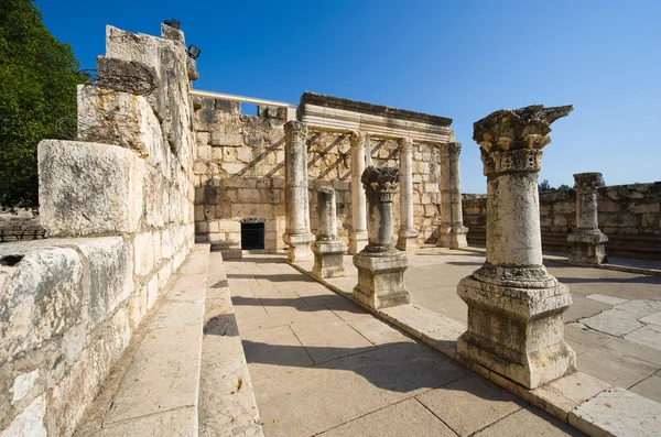 Synagogan i Capernaum — Stockfoto