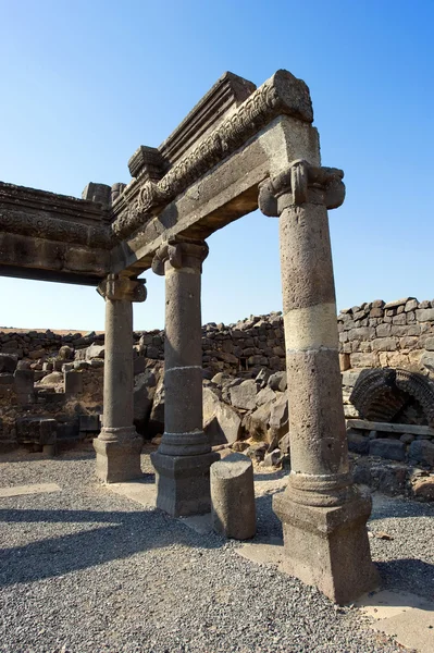 The synagogue of Korazim — Stock Photo, Image