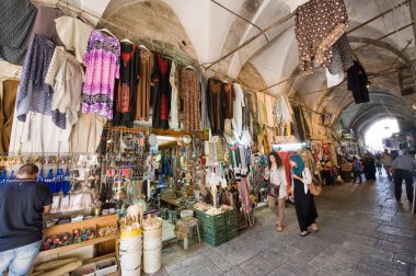 Shopping in Jerusalem clipart