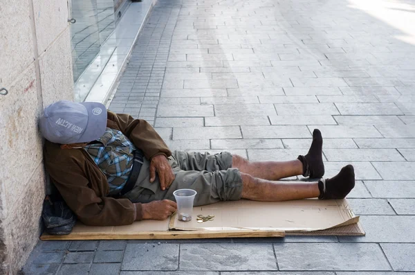 Muž bez domova — Stock fotografie