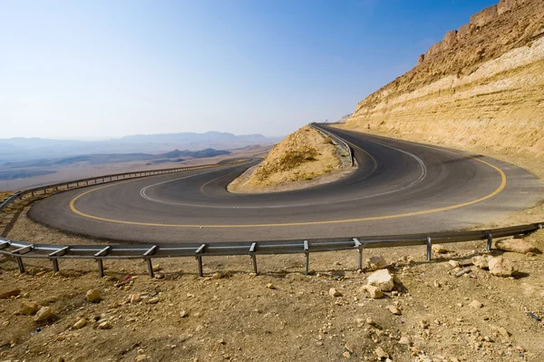 Hårnål bend i öknen — Stockfoto