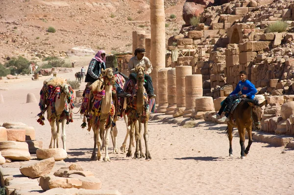 Petra en Jordania — Foto de Stock