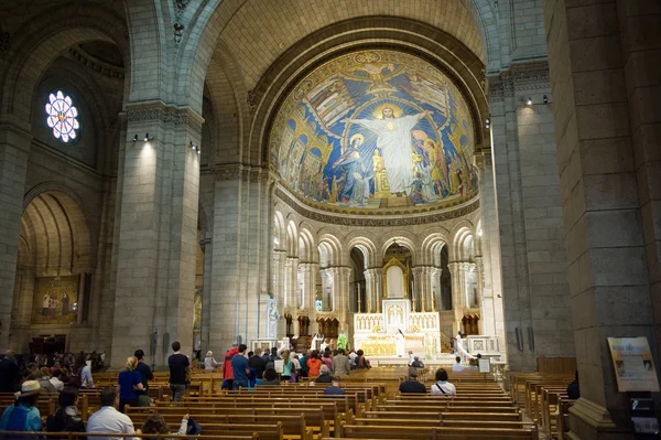 Inre av Sacre Coeur — Stockfoto