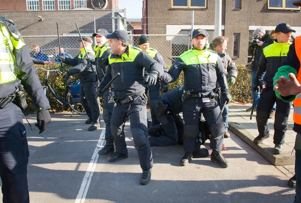 Arrestation par des policiers — Photo