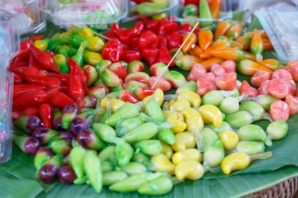 Lookchoop is één van de vergulde desserts Thailand. — Stockfoto