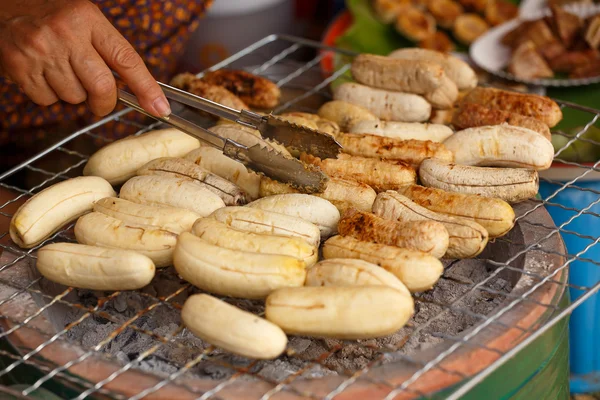 Grilled banana in market of Thailand — Stock Photo, Image
