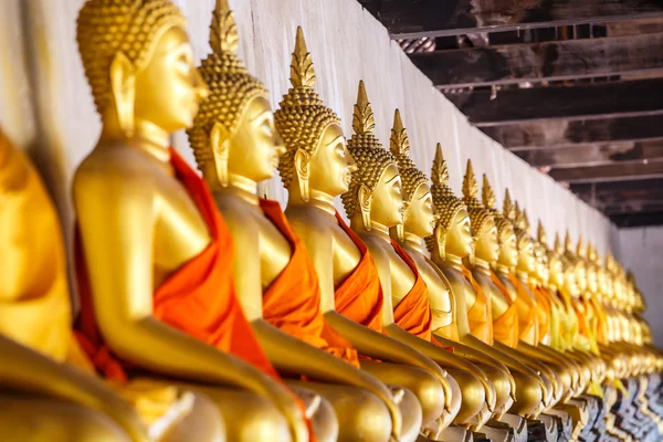 Buddha in  Temple  at Ayuttaya Province Thailand — Stock Photo, Image