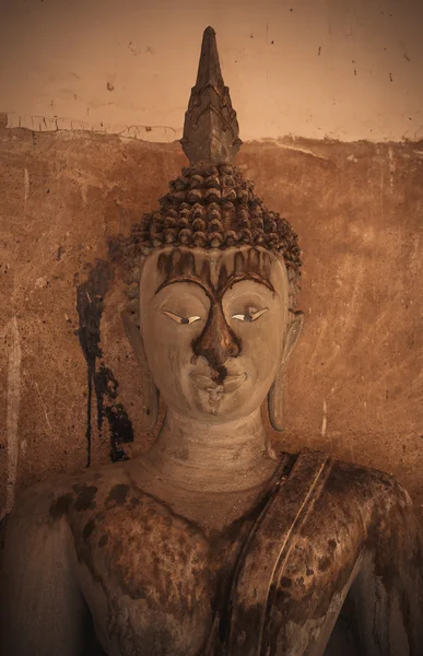 Buda en templo en la provincia de Ayuttaya Tailandia —  Fotos de Stock