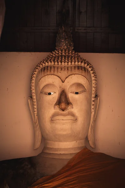 Buddha nel tempio nella provincia di Ayuttaya Thailandia — Foto Stock