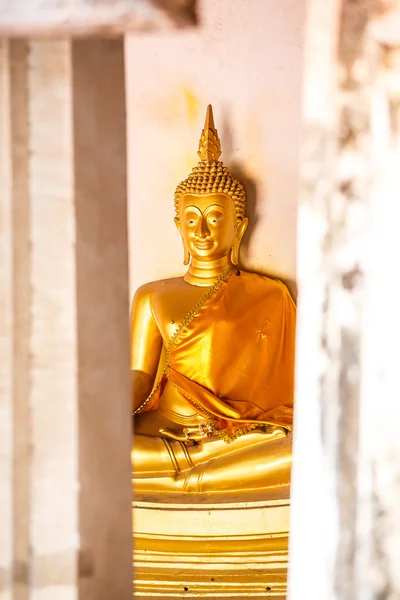 Buddha in  Temple  at Ayuttaya Province Thailand — Stock Photo, Image