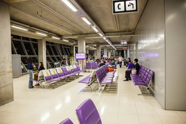Bangkok, Tailândia - 21 de março de 2016: Aeroporto de Suvarnabhumi é um — Fotografia de Stock