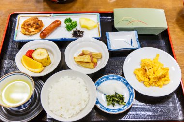 Japon lokantasında ayarla bento.