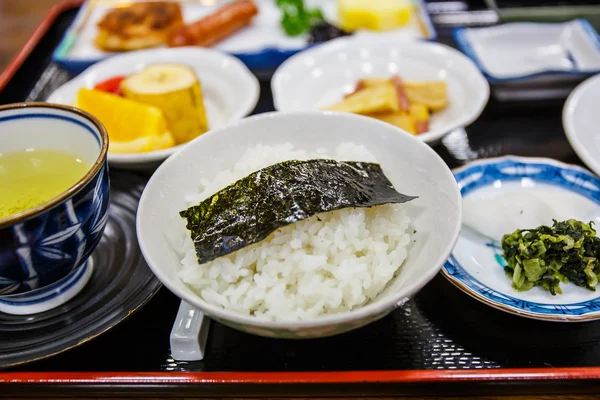 Bento stabilit în restaurantul japonez . — Fotografie, imagine de stoc