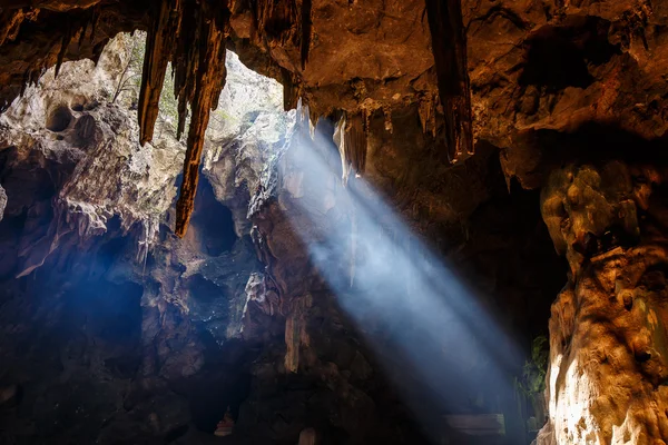 Khao Luang Cave, one of the attractions of Thailand is beautiful Royalty Free Stock Images