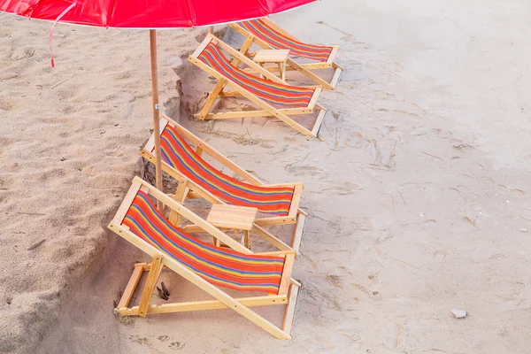 Chairs on the beach — Stock Photo, Image