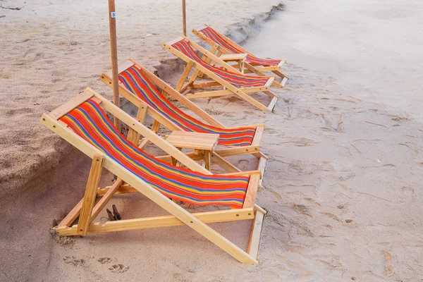 Chairs on the beach — Stock Photo, Image