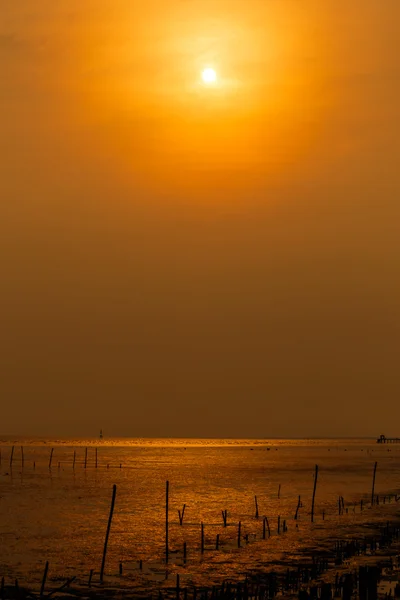 Puesta de sol en Bang Poo Tailandia — Foto de Stock