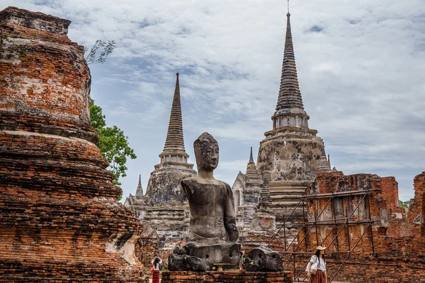 Wat Sri Sanphet landmark cultural organization UNESCO, Ayutthaya, Thailand.