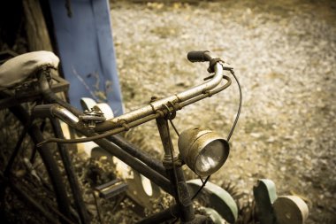Eski paslı vintage bicycl