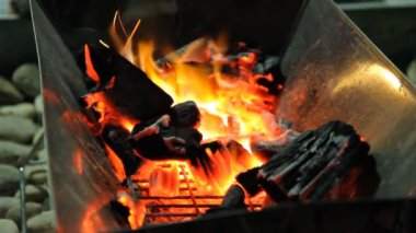 Yangın fırın pişirme