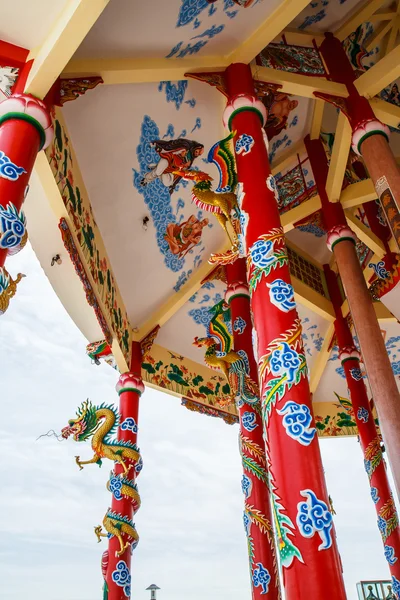 Arte en un templo chino — Foto de Stock