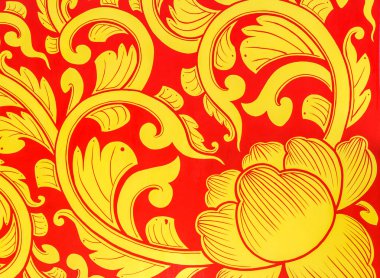 Golden lotus desen
