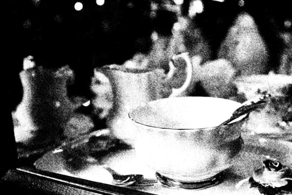 Starožitný porcelánový šálek čaje — Stock fotografie