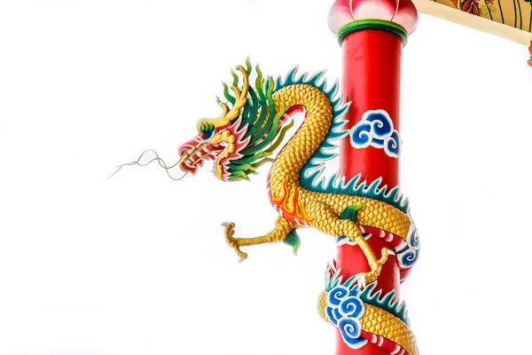 Dragon on pole — Stock Photo, Image