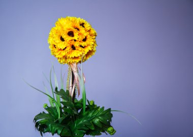 Vazodaki ayçiçekleri