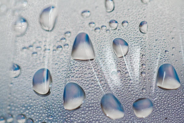Krople wody na szkle — Zdjęcie stockowe