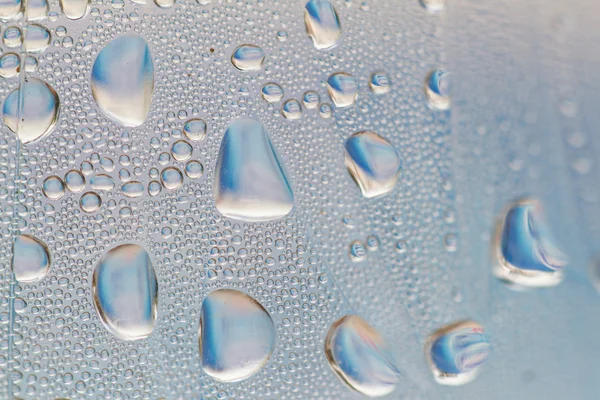 Drops of water on glass — Stock Photo, Image