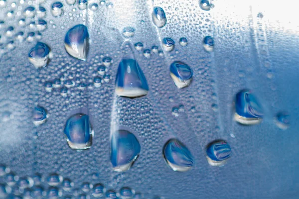 Krople wody na szkle — Zdjęcie stockowe