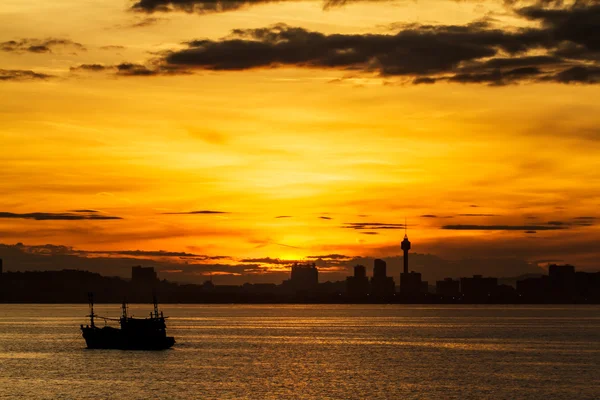 Soluppgång på Koh Larn, Pattaya Chonburi Thailand — Stockfoto