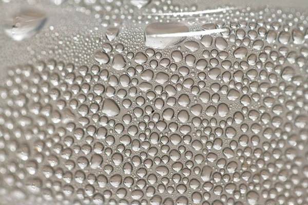 Drops of water on glass — Stock Photo, Image