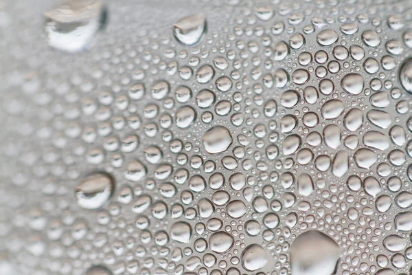 Drops of water on glass — Stock Photo, Image