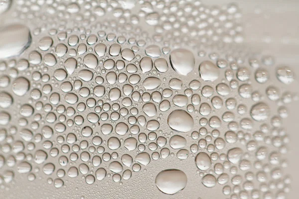 Drops of water on glass — Stock Photo, Image