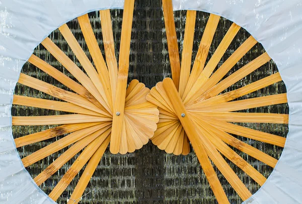 Fan made from bamboo — Stock Photo, Image