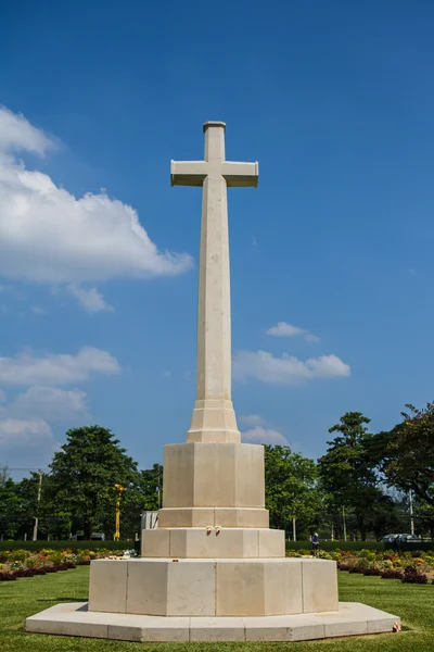 Müttefik savaş mezarlığı, Kanchanaburi Tayland — Stok fotoğraf