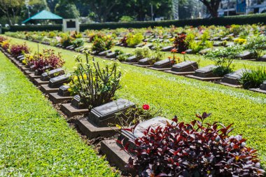 Müttefik savaş mezarlığı, Kanchanaburi Tayland
