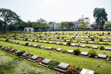 Müttefik savaş mezarlığı, Kanchanaburi Tayland