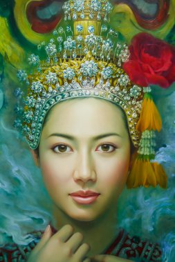 Bangkok - 6 Aralık: sanat sergi Kho Yai sanat Müzesinden yasağına