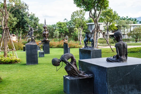 Bangkok - 6 grudnia: sztuka wystawa jego Kho Yai Muzeum Sztuki w Ban — Zdjęcie stockowe