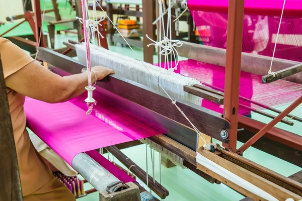 Loom for weaving silk in Thailand. — Stock Photo, Image