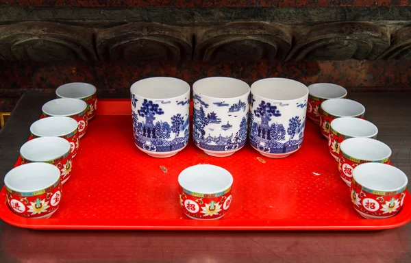 Китайские чайные чашки — стоковое фото