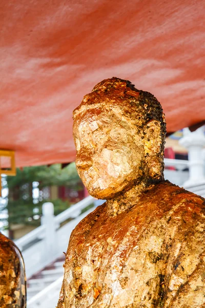 NONTHABURI, THAILAND - December 27: Buddha statues Wat Borom Rac — Stock Photo, Image