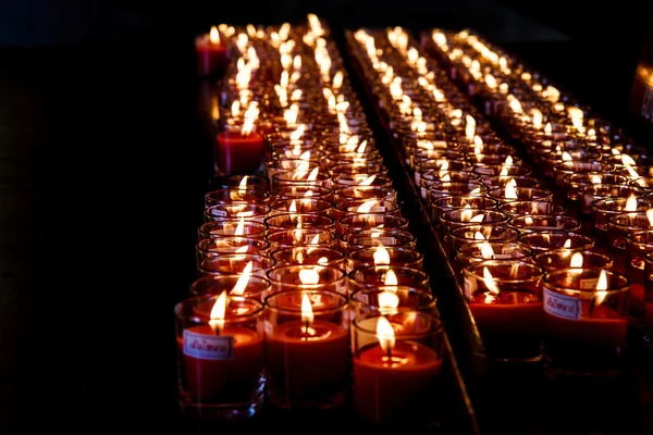 Várias velas — Fotografia de Stock