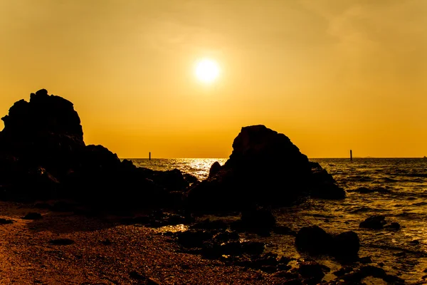 日落海滩上岛柯兰 Pattaya.Thailand — 图库照片
