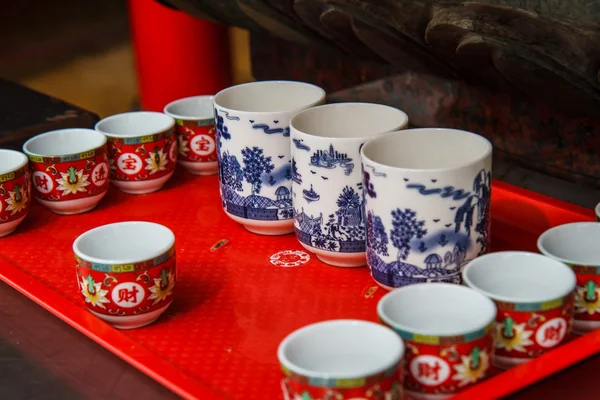 Kinesiskt te koppar stil — Stockfoto