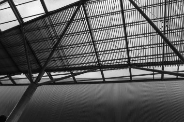 Siyah ve Beyaz Modern Binası 