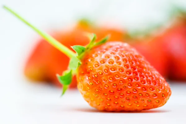 Fresas sobre fondo blanco . —  Fotos de Stock